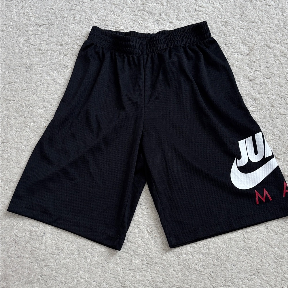 ! Boys Jordan Black and White Shorts